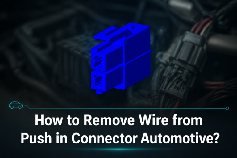 How to Remove Wire from Push in Connector Automotive?
