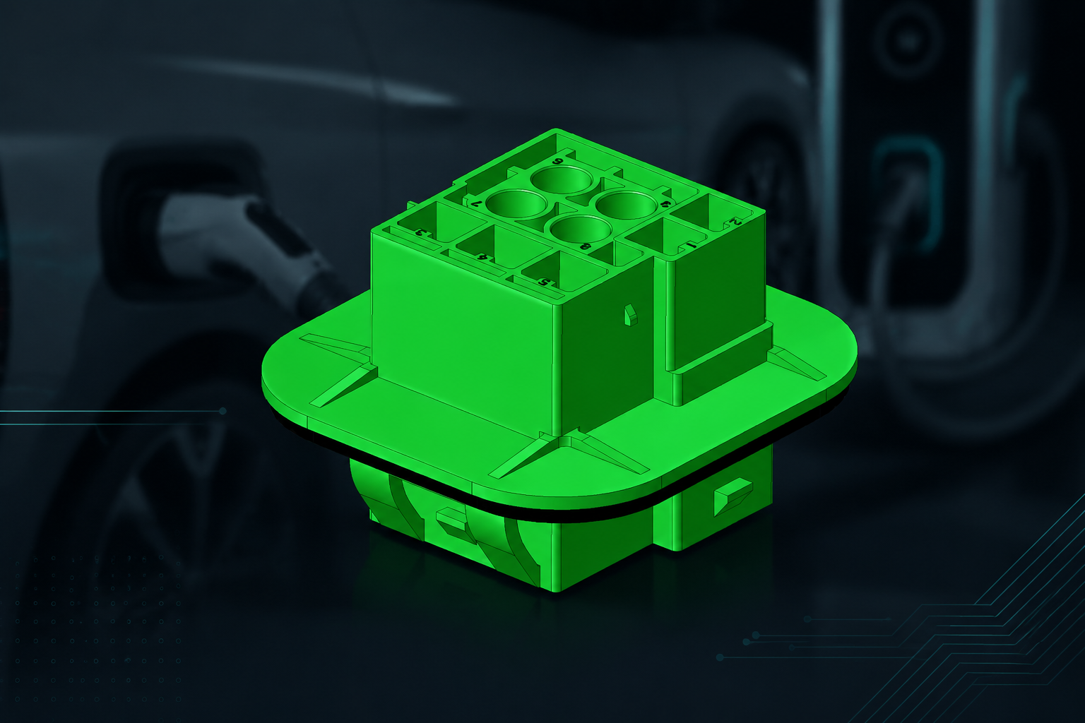 Rectangular Connectors for EV Charging Systems