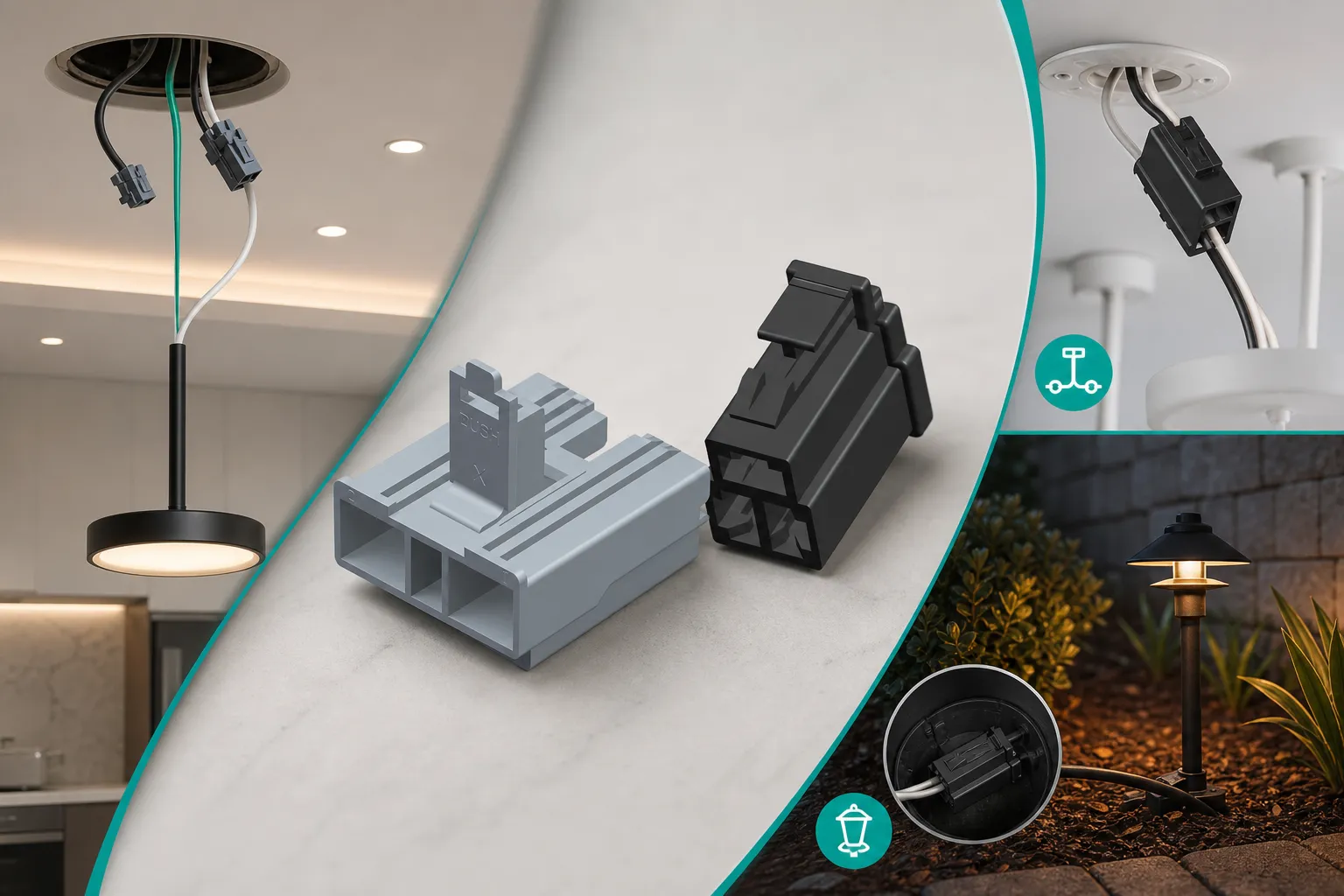 Lighting Connectors Guide: How to Choose the Right Wire Connectors for Ceiling Lights, Fixtures & Landscape Lighting Projects