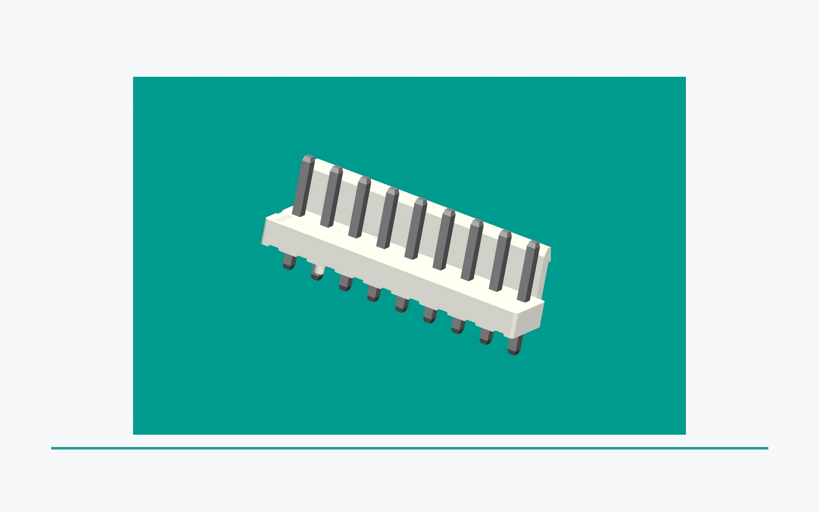 Rectangular connector product view for density and service-access comparison