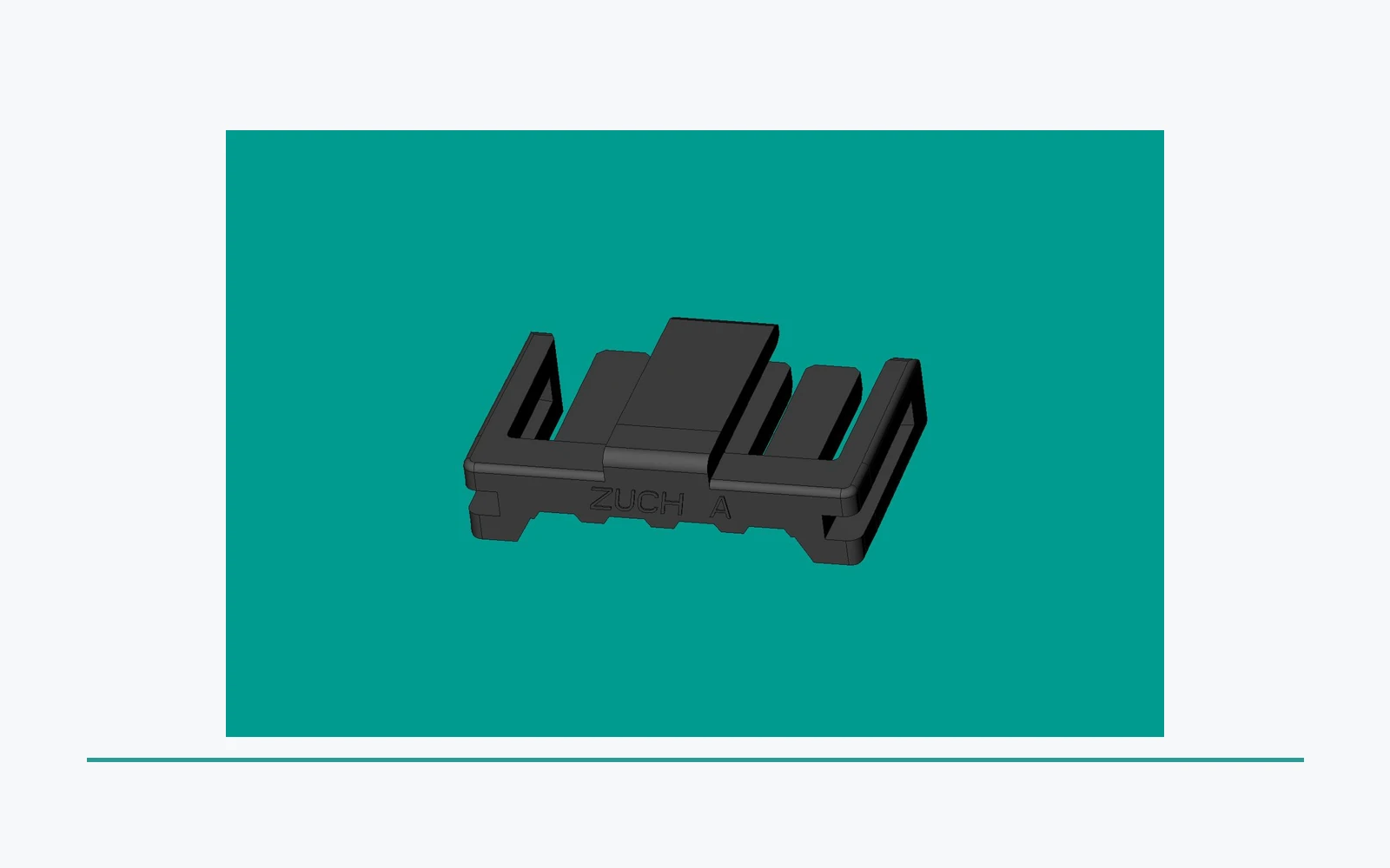 Rectangular connector product view used for a controlled product inquiry
