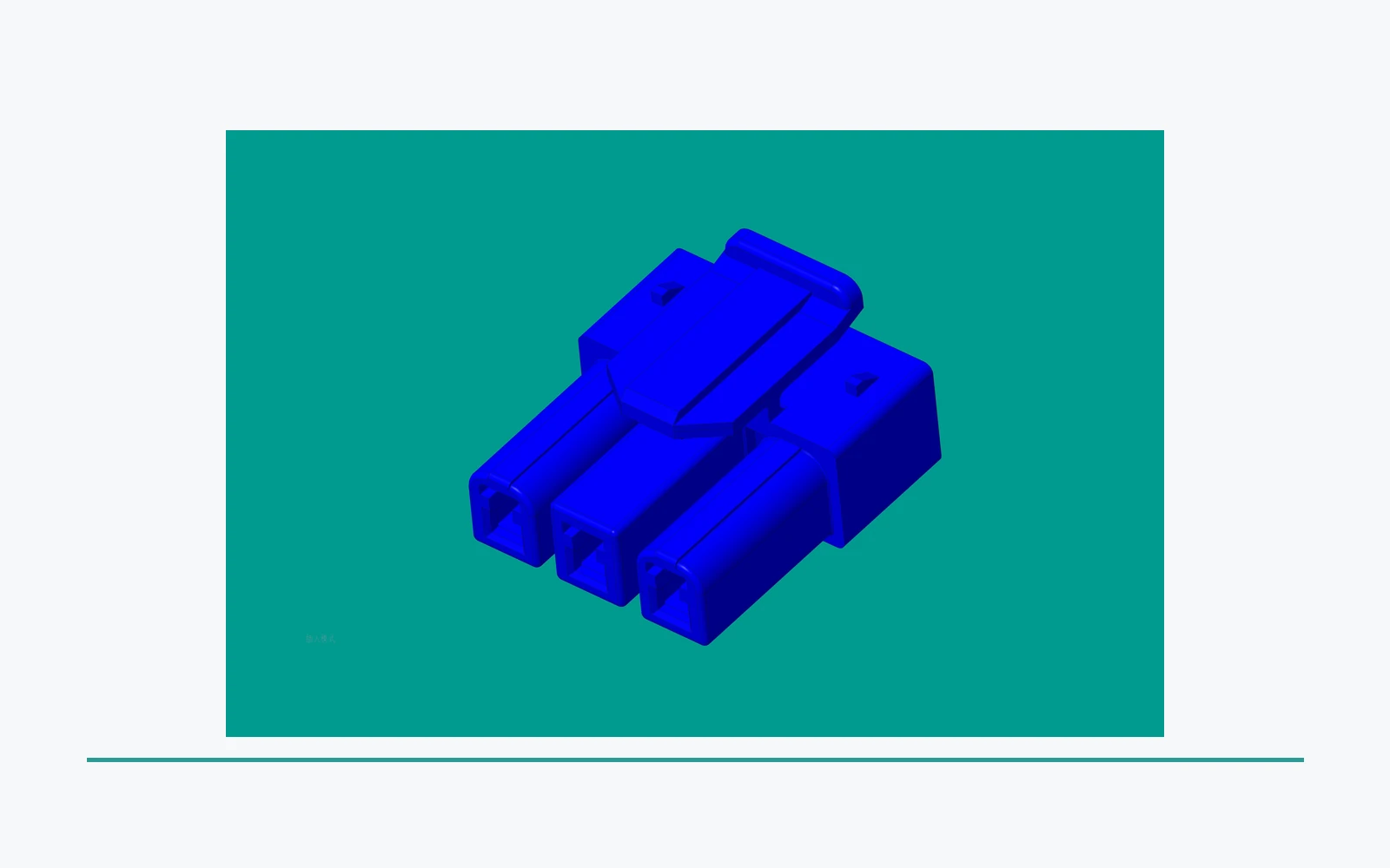 Rectangular connector product view for sealed and open interface comparison