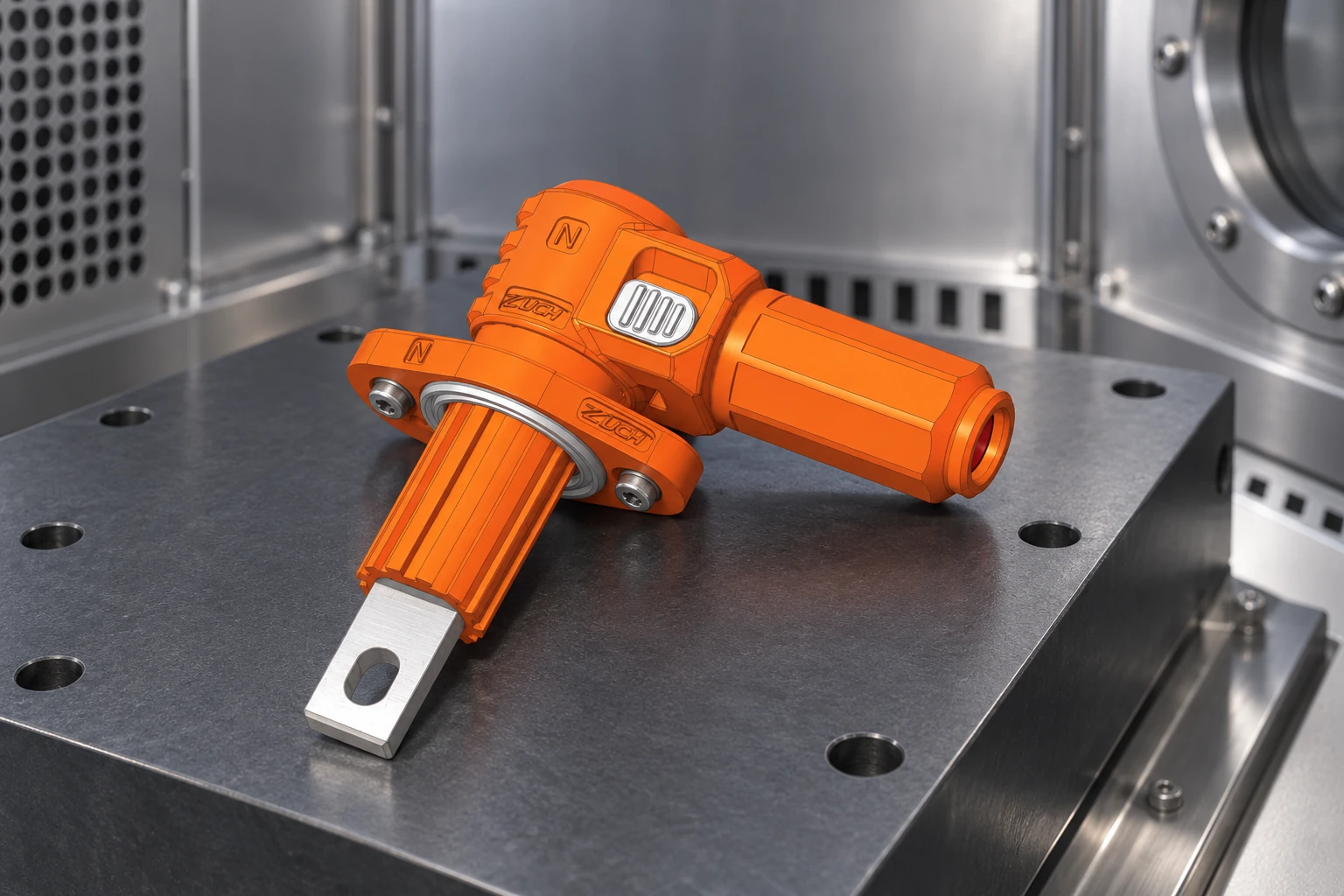 CT-S/P0136 connector secured on a fixture for environmental assembly validation