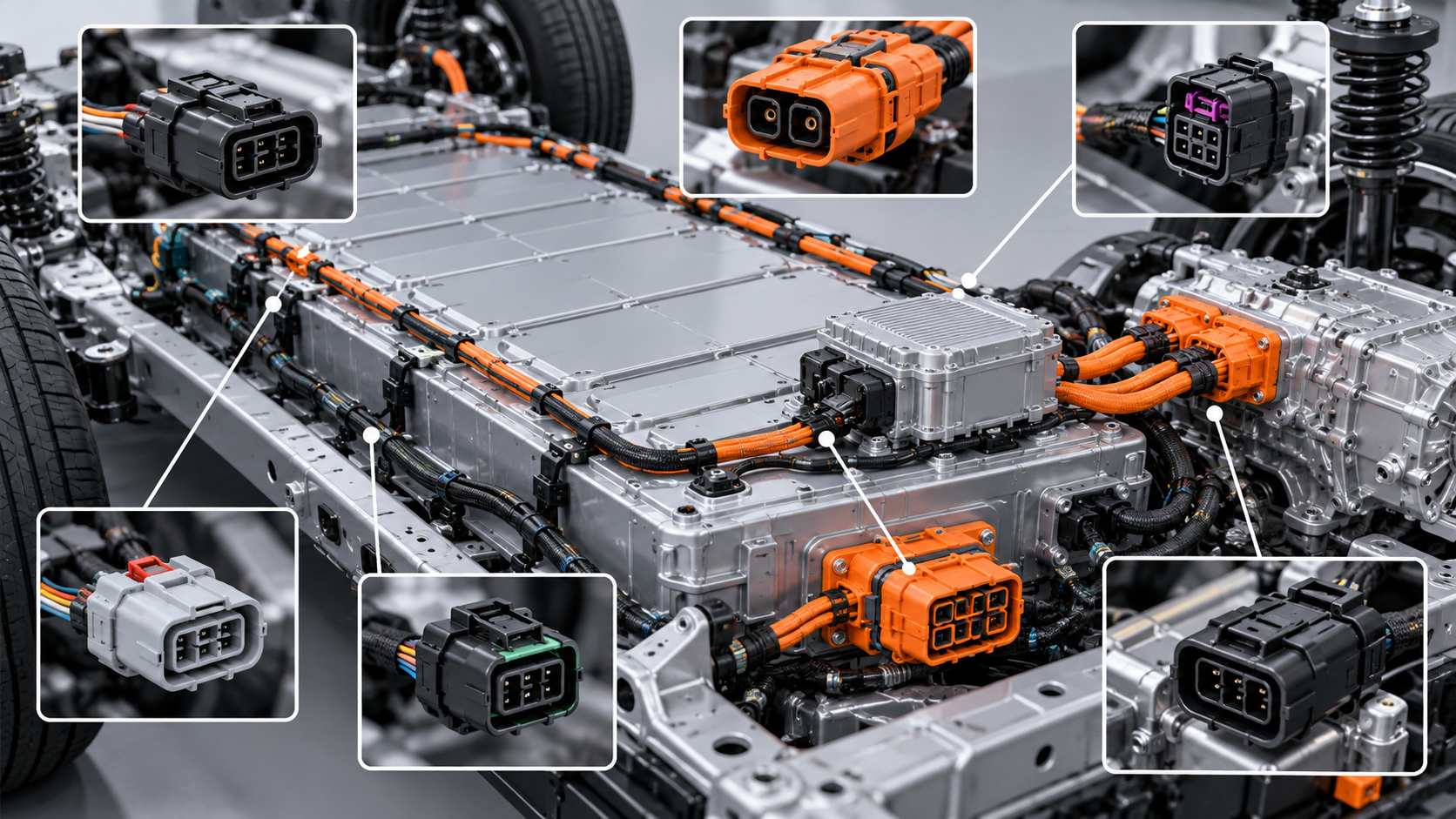 Engineering matrix separating EV power, ADAS signal, and conventional automotive connector requirements